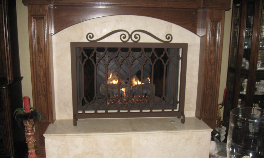 Intricate gothic-style ironwork and elegant scroll detailing, adding both charm and functionality.