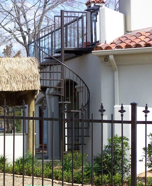 Spiral Staircases custom built to the space requirements. Many style and color options available.